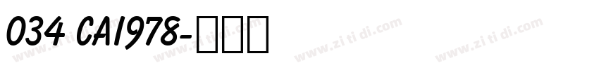 034 CAI978字体转换